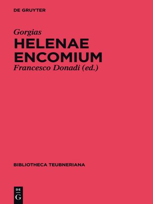 cover image of Helenae encomium